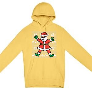 Rocker Santa Ugly Xmas Sweater Funny Christmas Rock Gift Premium Pullover Hoodie