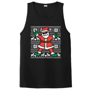 Rocker Santa Ugly Xmas Sweater Funny Christmas Rock Gift PosiCharge Competitor Tank