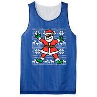 Rocker Santa Ugly Xmas Sweater Funny Christmas Rock Gift Mesh Reversible Basketball Jersey Tank