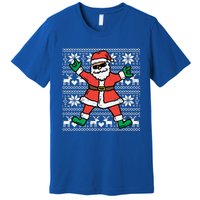 Rocker Santa Ugly Xmas Sweater Funny Christmas Rock Gift Premium T-Shirt