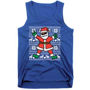 Rocker Santa Ugly Xmas Sweater Funny Christmas Rock Gift Tank Top