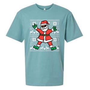 Rocker Santa Ugly Xmas Sweater Funny Christmas Rock Gift Sueded Cloud Jersey T-Shirt