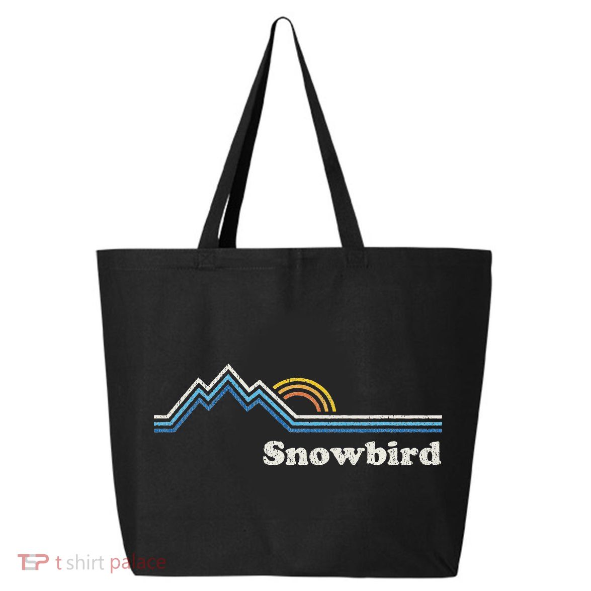 Retro Snowbird Utah Ut Vintage Sunrise Mountains 25L Jumbo Tote