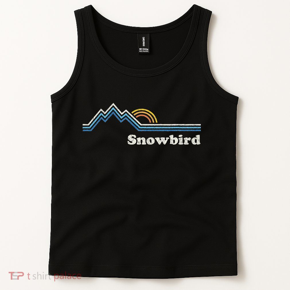 Retro Snowbird Utah Ut Vintage Sunrise Mountains Tank Top