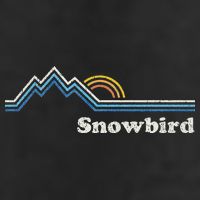 Retro Snowbird Utah Ut Vintage Sunrise Mountains Golf Towel