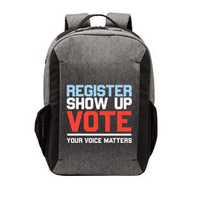Register Show Up Vote Voice Matters Civic Duty Vector Backpack