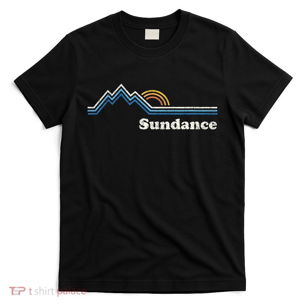 Retro Sundance Utah Ut Vintage Sunrise Mountains T-Shirt