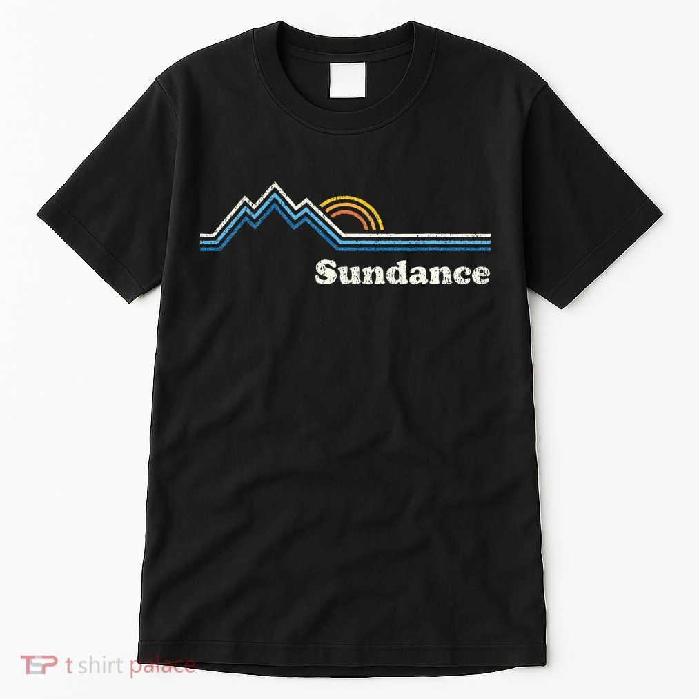 Retro Sundance Utah Ut Vintage Sunrise Mountains Tall T-Shirt