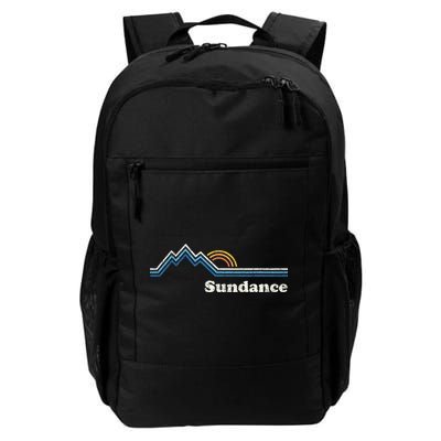 Retro Sundance Utah Ut Vintage Sunrise Mountains Backpack