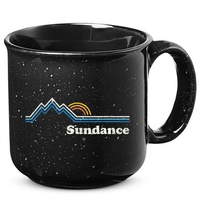 Retro Sundance Utah Ut Vintage Sunrise Mountains 15oz Campfire Ceramic Mug