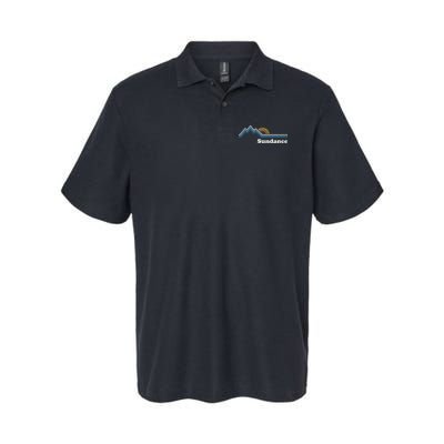 Retro Sundance Utah Ut Vintage Sunrise Mountains Polo