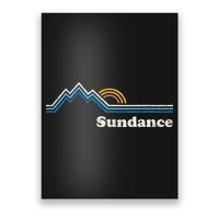 Retro Sundance Utah Ut Vintage Sunrise Mountains Poster