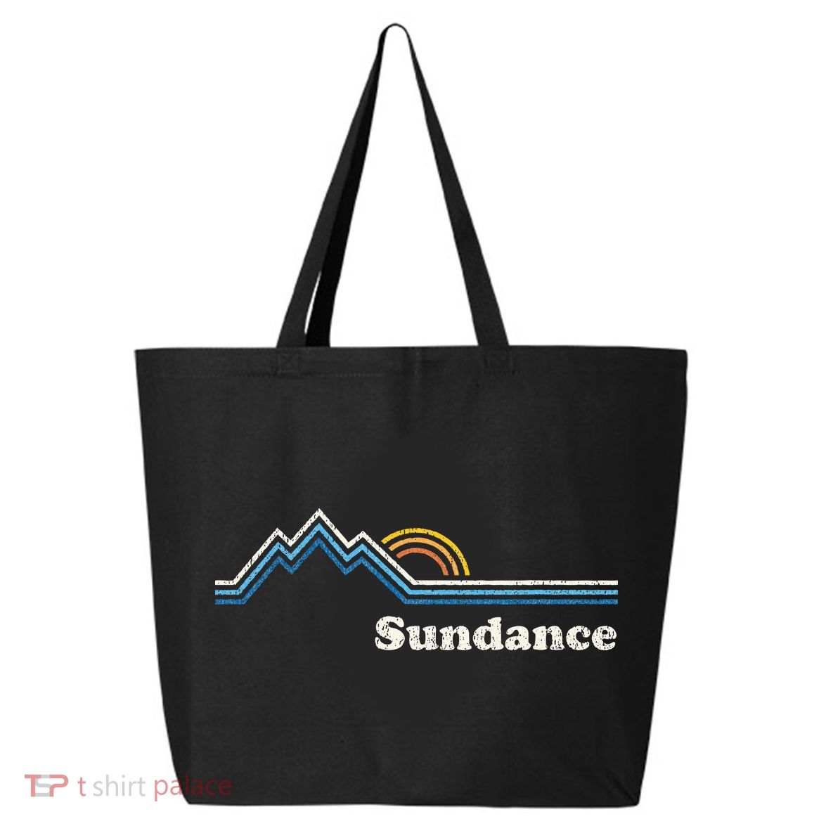 Retro Sundance Utah Ut Vintage Sunrise Mountains 25L Jumbo Tote