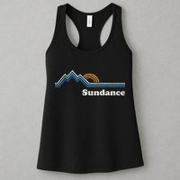 Retro Sundance Utah Ut Vintage Sunrise Mountains Womens Tank Top