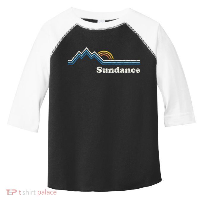 Retro Sundance Utah Ut Vintage Sunrise Mountains Toddler Fine Jersey T-Shirt