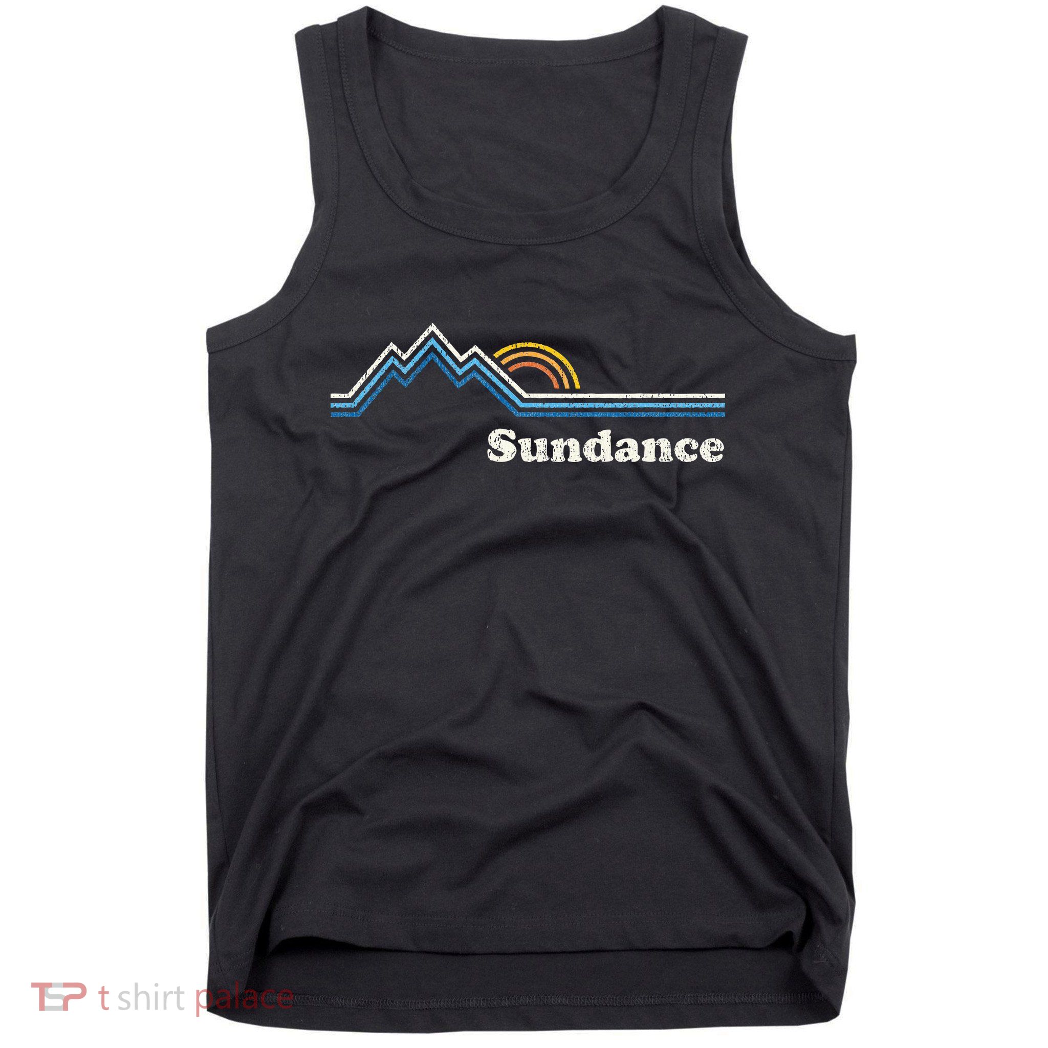 Retro Sundance Utah Ut Vintage Sunrise Mountains Tank Top