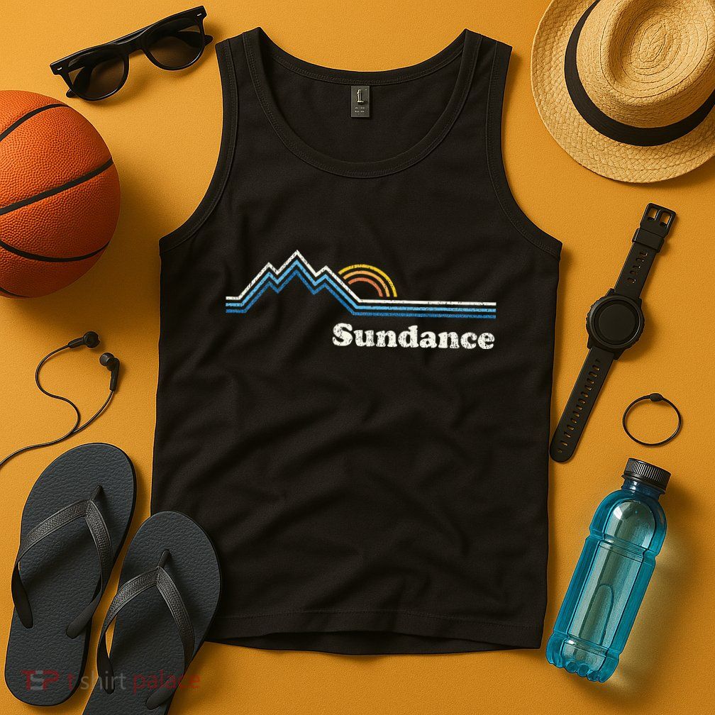 Retro Sundance Utah Ut Vintage Sunrise Mountains Tank Top