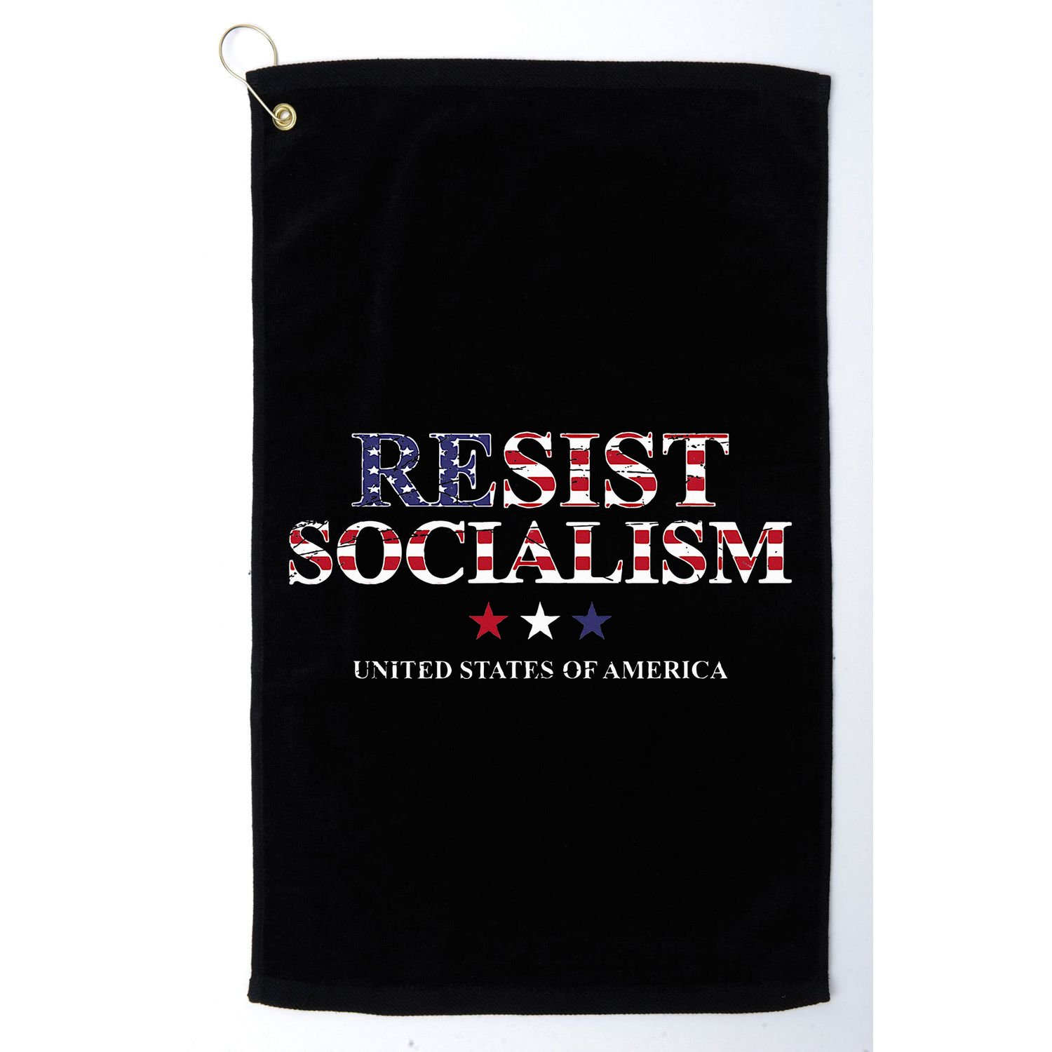 Resist Socialism United States Of America Anti Socialism Golf Towel