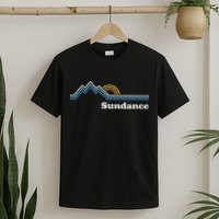 Retro Sundance Utah Ut Vintage Sunrise Mountains T-Shirt