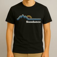 Retro Sundance Utah Ut Vintage Sunrise Mountains T-Shirt