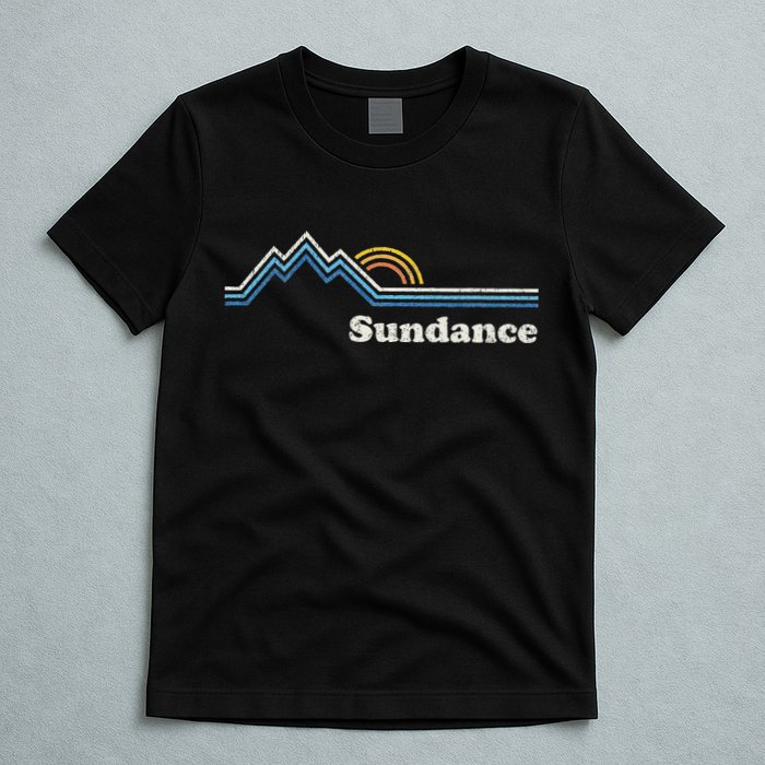 Retro Sundance Utah Ut Vintage Sunrise Mountains T-Shirt