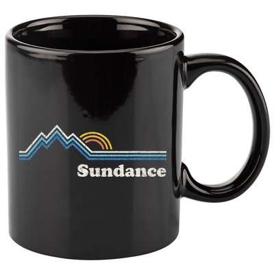 Retro Sundance Utah Ut Vintage Sunrise Mountains 11oz C Handle Ceramic Mug