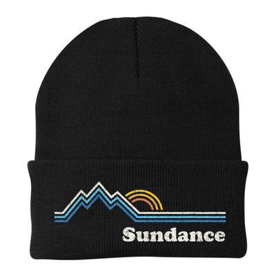 Retro Sundance Utah Ut Vintage Sunrise Mountains Beanie