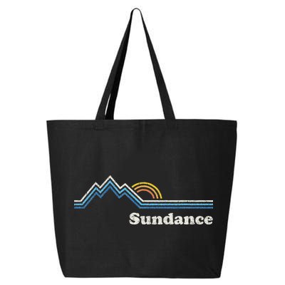 Retro Sundance Utah Ut Vintage Sunrise Mountains 25L Jumbo Tote