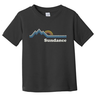 Retro Sundance Utah Ut Vintage Sunrise Mountains Toddler T-Shirt