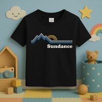 Retro Sundance Utah Ut Vintage Sunrise Mountains Toddler T-Shirt