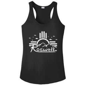 Roswell Sun Ufo Alien Funny Ladies PosiCharge Competitor Racerback Tank