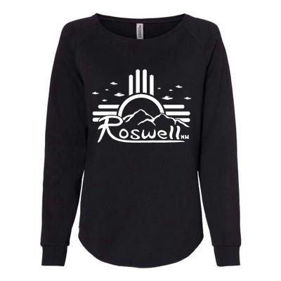 Roswell Sun Ufo Alien Funny Womens California Wash Sweatshirt