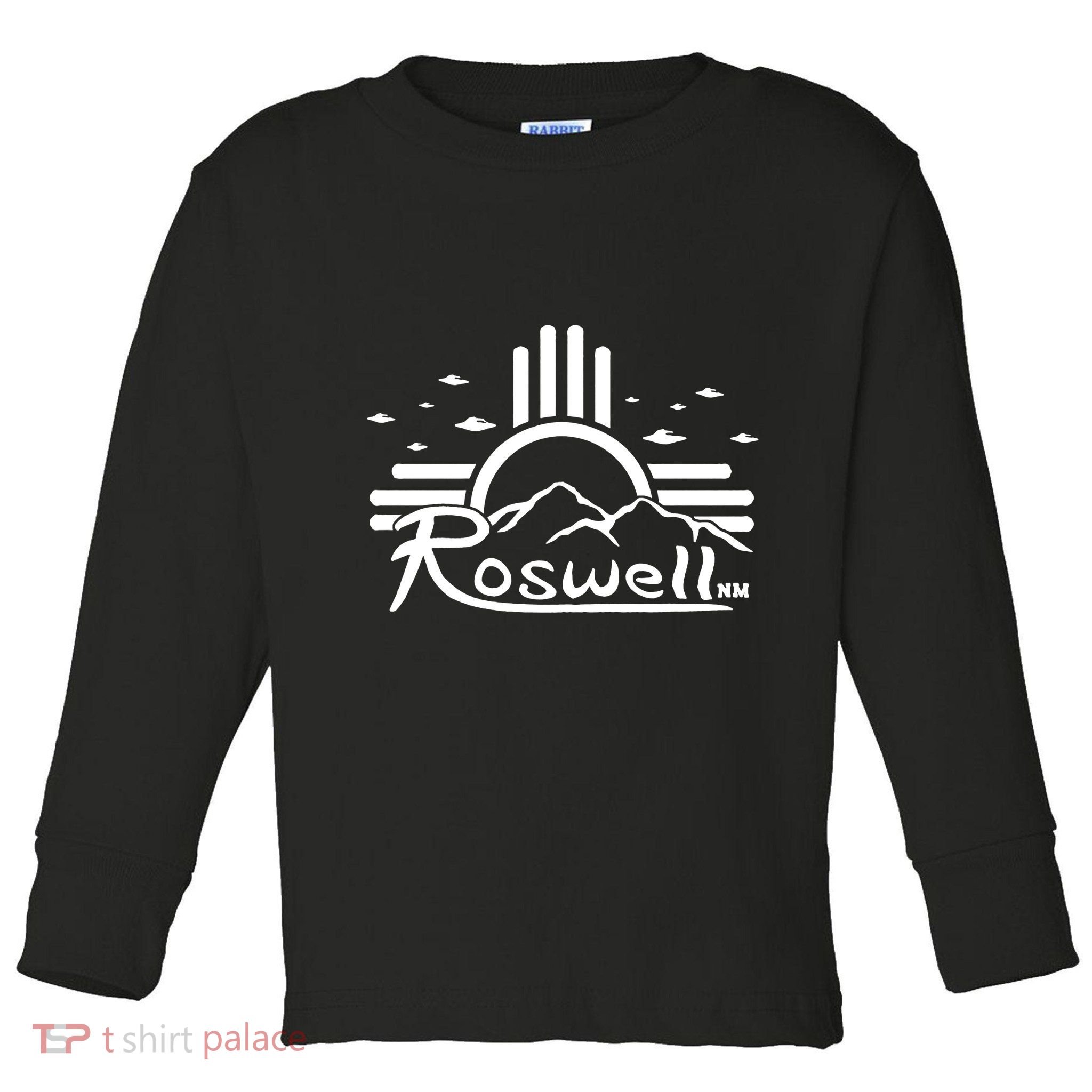 Roswell Sun Ufo Alien Funny Toddler Long Sleeve Shirt