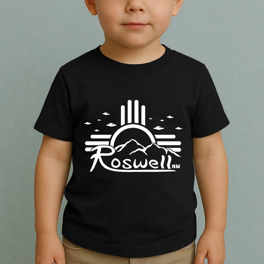 Roswell Sun Ufo Alien Funny Toddler T-Shirt