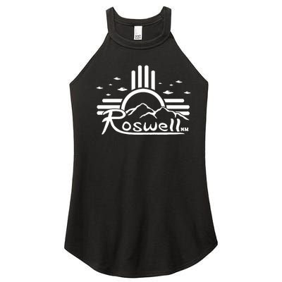 Roswell Sun Ufo Alien Funny Women’s Perfect Tri Rocker Tank