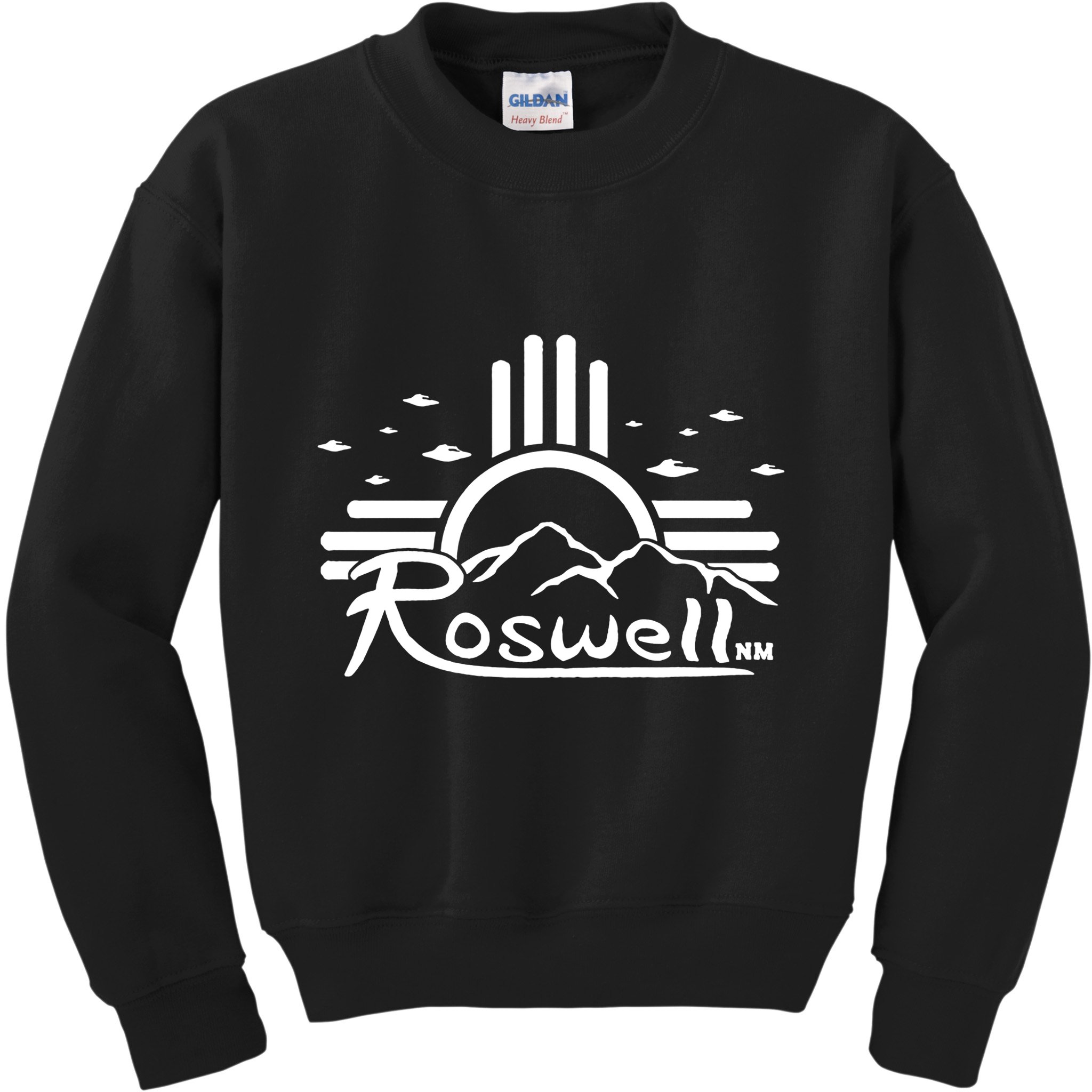 Roswell Sun Ufo Alien Funny Kids Sweatshirt