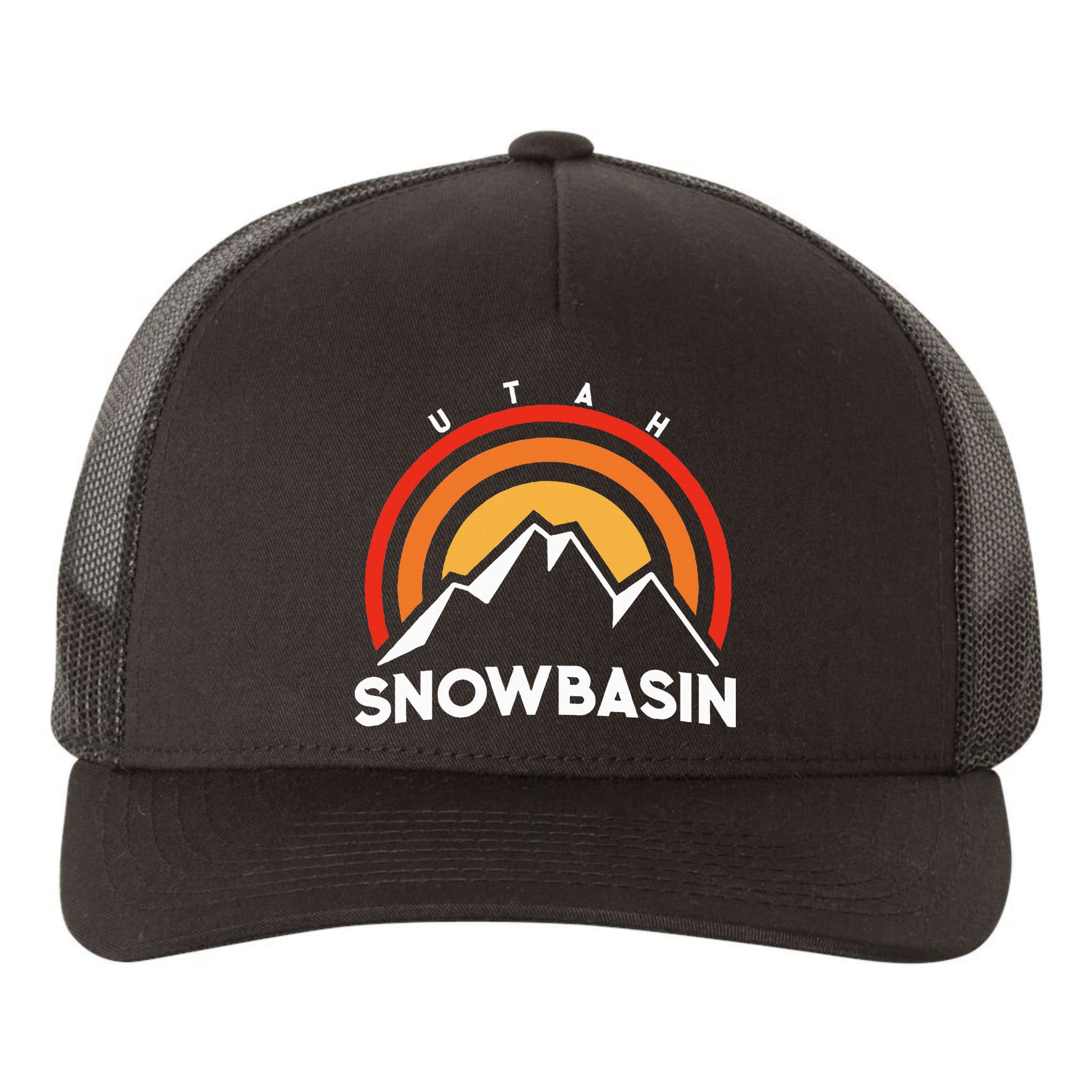 Retro Snowbasin Utah Yupoong Adult 5-Panel Trucker Hat