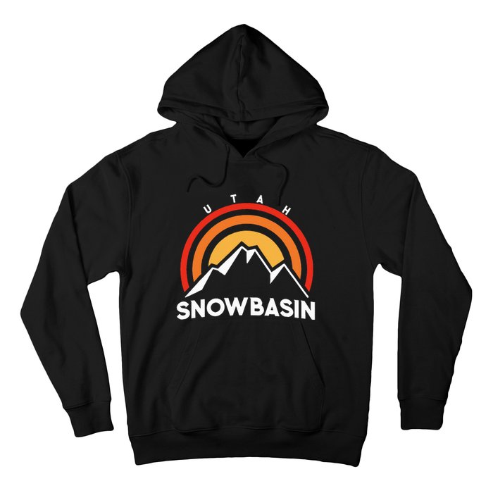 Retro Snowbasin Utah Hoodie