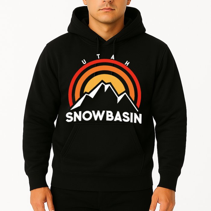 Retro Snowbasin Utah Hoodie