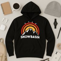 Retro Snowbasin Utah Hoodie