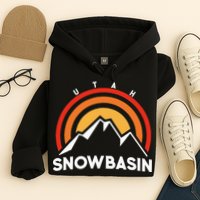 Retro Snowbasin Utah Hoodie