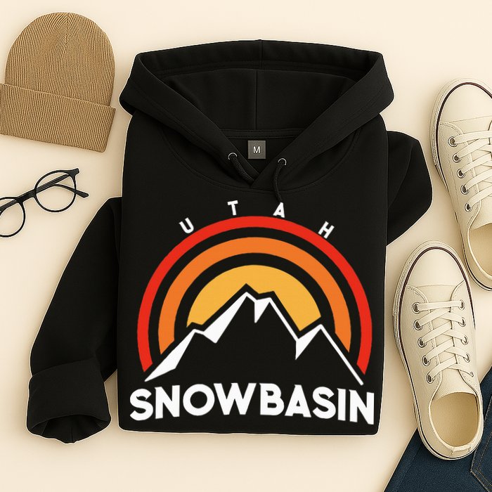 Retro Snowbasin Utah Hoodie