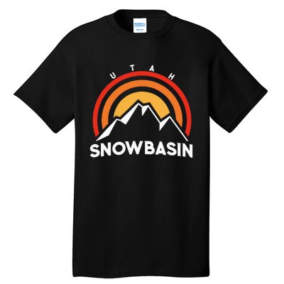 Retro Snowbasin Utah Tall T-Shirt