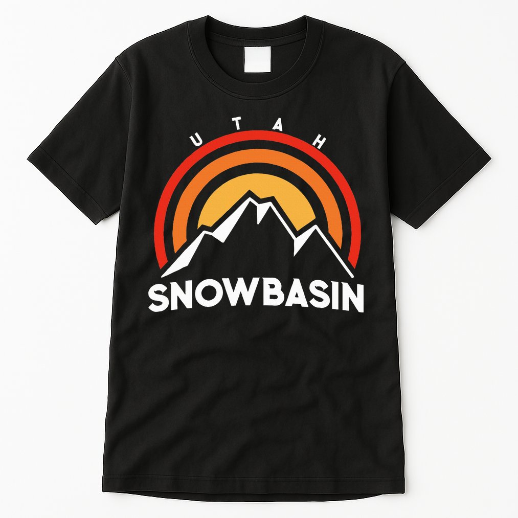 Retro Snowbasin Utah Tall T-Shirt