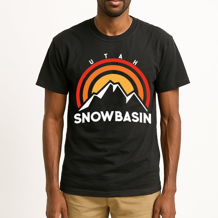 Retro Snowbasin Utah Tall T-Shirt