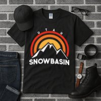 Retro Snowbasin Utah Tall T-Shirt