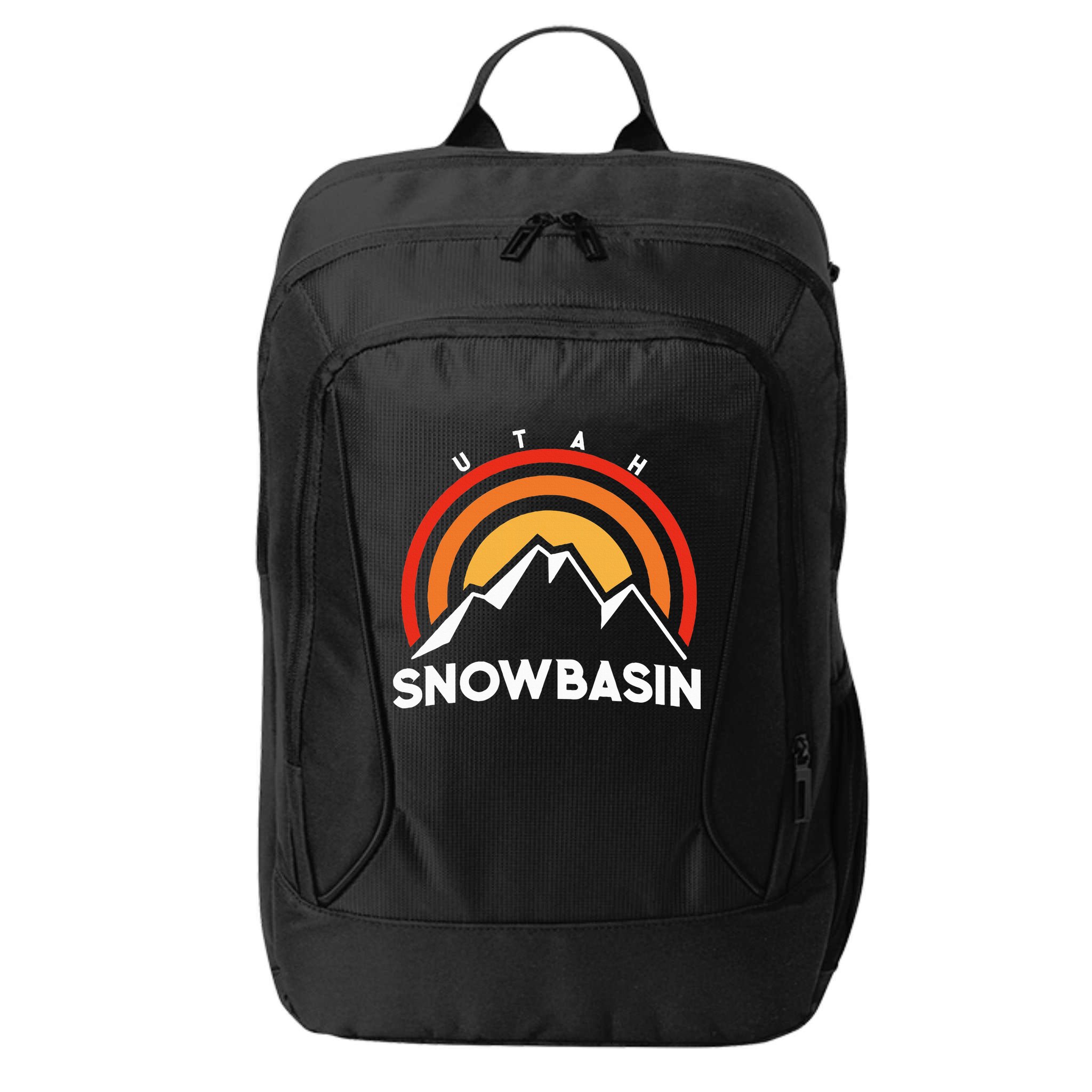 Retro Snowbasin Utah City Backpack