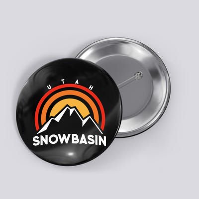 Retro Snowbasin Utah Button