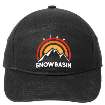 Retro Snowbasin Utah 7-Panel Snapback Hat