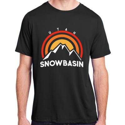 Retro Snowbasin Utah Adult ChromaSoft Performance T-Shirt